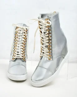 Royalfashion Damskie sportowe botki na koturnie Stinsa