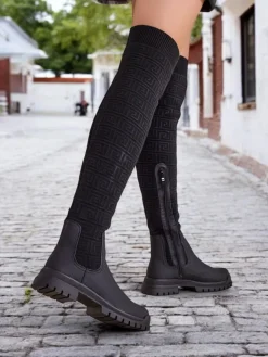 Royalfashion Damskie wsuwane kozaki Bezzonu