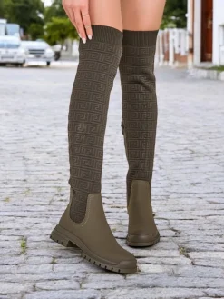 Royalfashion Damskie wsuwane kozaki Bezzonu