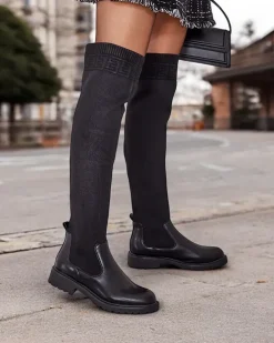 Royalfashion Damskie wsuwane kozaki Bifonus