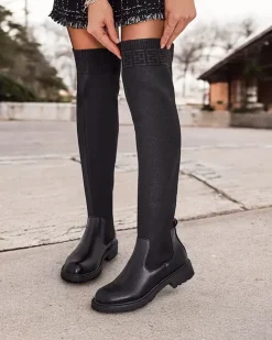 Royalfashion Damskie wsuwane kozaki Bifonus