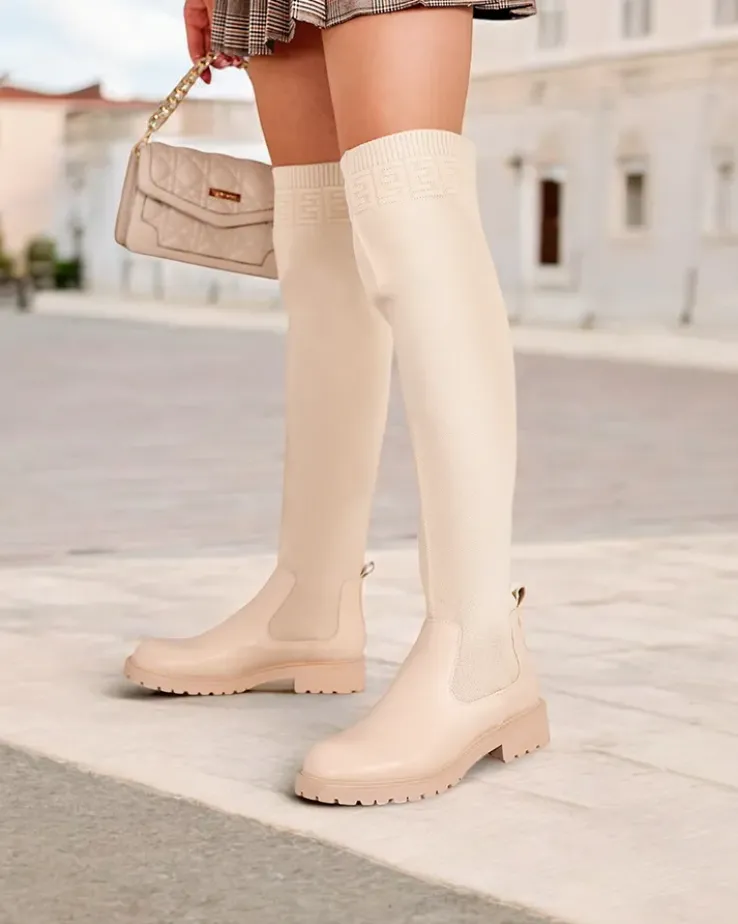 Royalfashion Damskie wsuwane kozaki Bifonus