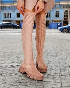 Royalfashion Damskie wsuwane kozaki za kolano Vianas