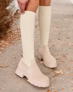 Royalfashion Damskie wsuwane kozaki do kolana Umigg