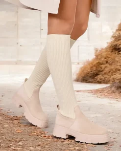 Royalfashion Damskie wsuwane kozaki do kolana Umigg