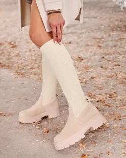 Royalfashion Damskie wsuwane kozaki do kolana Umigg