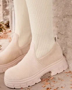 Royalfashion Damskie wsuwane kozaki do kolana Umigg