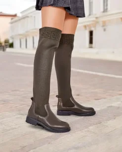 Royalfashion Damskie wsuwane kozaki Bifonus