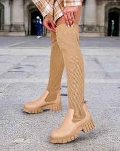 Royalfashion Damskie wsuwane kozaki Zorumi