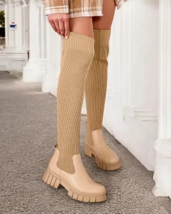 Royalfashion Damskie wsuwane kozaki Zorumi