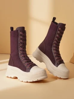 Royalfashion Damskie wysokie botki typu workery Fosilla