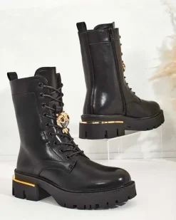 Royalfashion Damskie wysokie botki typu workery Sococ