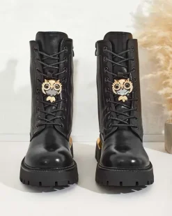 Royalfashion Damskie wysokie botki typu workery Sococ