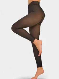 Royalfashion Damskie zimowe rajstopy ocieplane