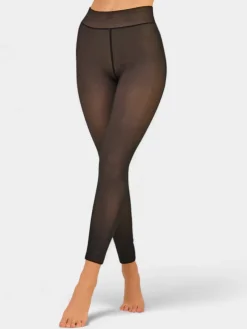 Royalfashion Damskie zimowe rajstopy ocieplane