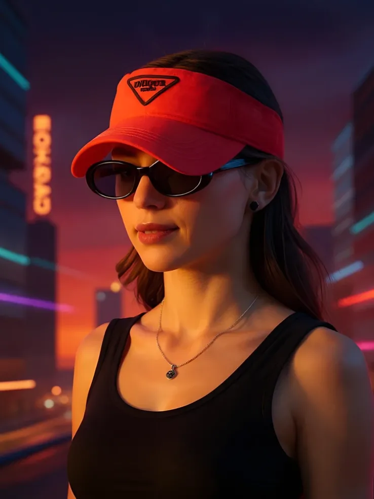 Royalfashion Daszek Przeciwsłoneczny Neon Glow