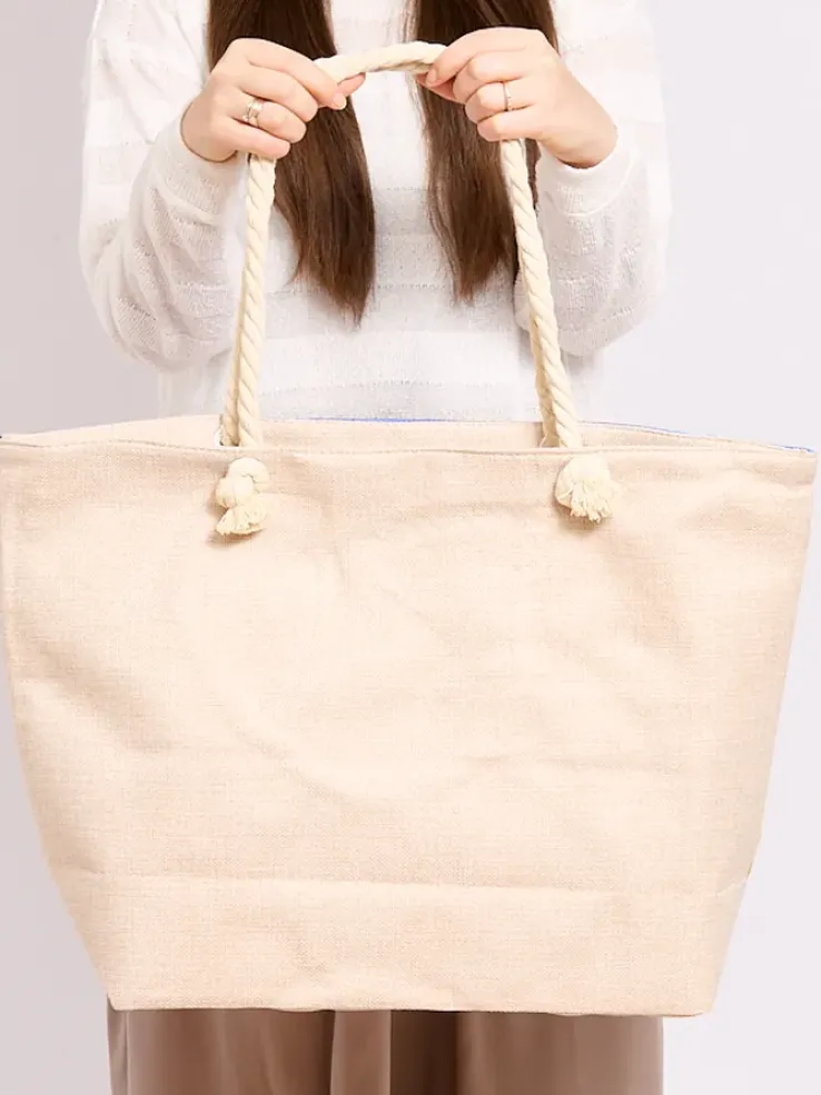 Royalfashion Duża torba materiałowa z printem