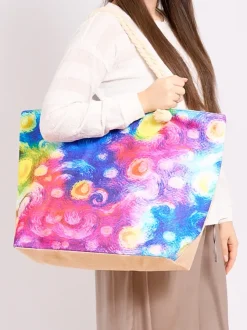 Royalfashion Duża torba materiałowa z printem