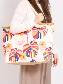 Royalfashion Duża torba materiałowa z printem