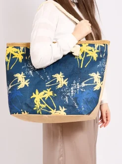 Royalfashion Duża torba materiałowa z printem