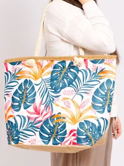 Royalfashion Duża torba materiałowa z printem