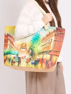 Royalfashion Duża torba materiałowa z printem