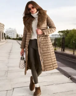 Royalfashion Długa kurtka damska