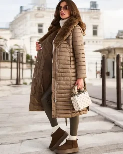 Royalfashion Długa kurtka damska