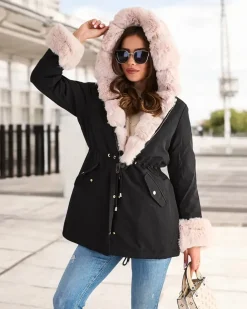 Royalfashion Długa kurtka damska