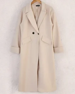 Royalfashion Długi płaszcz damski