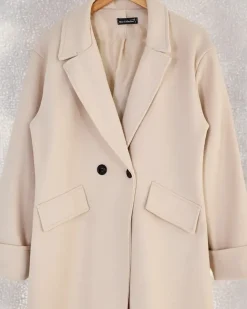 Royalfashion Długi płaszcz damski