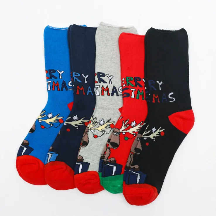 Royalfashion Długie świąteczne skarpety unisex 5/pak