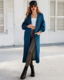 Royalfashion Dzianinowy damski sweter typu narzutka