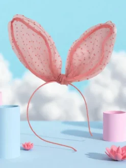 Royalfashion Dziecięca opaska do włosów z uszkami królika