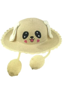 Royalfashion Dziecięcy Kapelusz Słomkowy Puppy Paws Hat