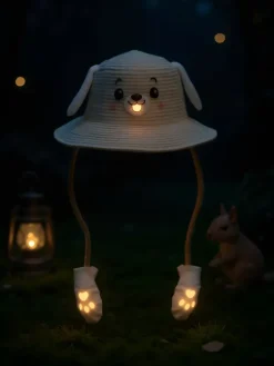 Royalfashion Dziecięcy Kapelusz Słomkowy Glow Puppy Hat