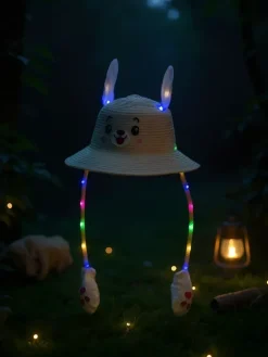 Royalfashion Dziecięcy Kapelusz Słomkowy Glow Puppy Hat