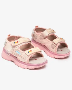 Royalfashion Dziewczęce sandały w kolorze różowym Umaf