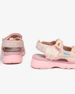 Royalfashion Dziewczęce sandały w kolorze różowym Umaf