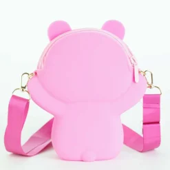 Royalfashion Fioletowo-różowa torebka w kształcie misia