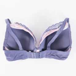 Royalfashion Fioletowo-różowy biustonosz z koronką