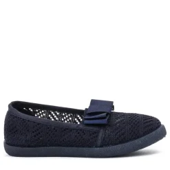 Royalfashion Granatowe dziewczęce tenisówki typu slip on Tabbi