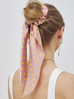 Royalfashion Gumka do włosów ze wstążką w kropeczki Picolina