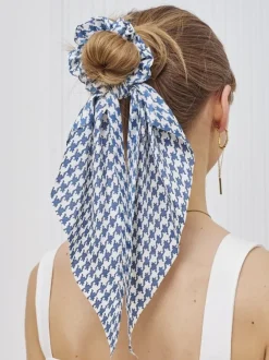 Royalfashion Gumka do włosów ze wstążką w kratkę Kratella