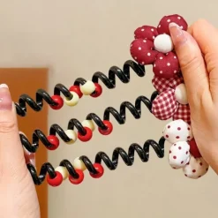 Royalfashion Gumka do włosów sprężynka z kokardką Ribbon Coil