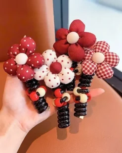 Royalfashion Gumka do włosów sprężynka z kokardką Ribbon Coil