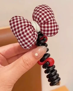 Royalfashion Gumka do włosów sprężynka z kokardką Ribbon Coil