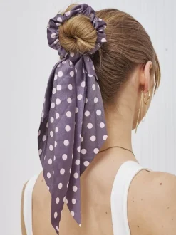 Royalfashion Gumka do włosów ze wstążką w kropeczki Picolina