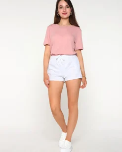 Royalfashion Jasnoszare krótkie damskie spodenki sportowe