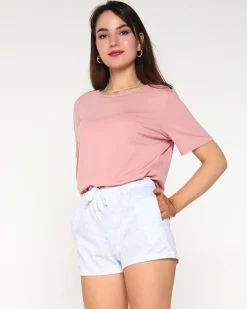 Royalfashion Jasnoszare krótkie damskie spodenki sportowe